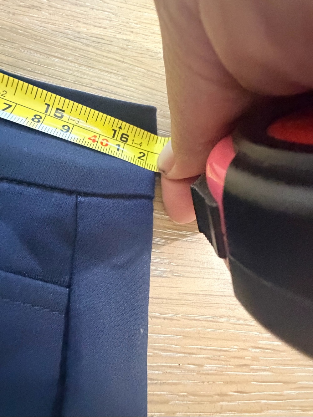 Jones New York Collection Stretch Navy Blue Straight Leg Dress Pants 32” Waist - Picture 9 of 9